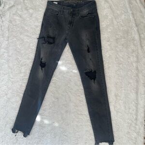 American Eagle Outfitters Men’s Distressed Black Jeans